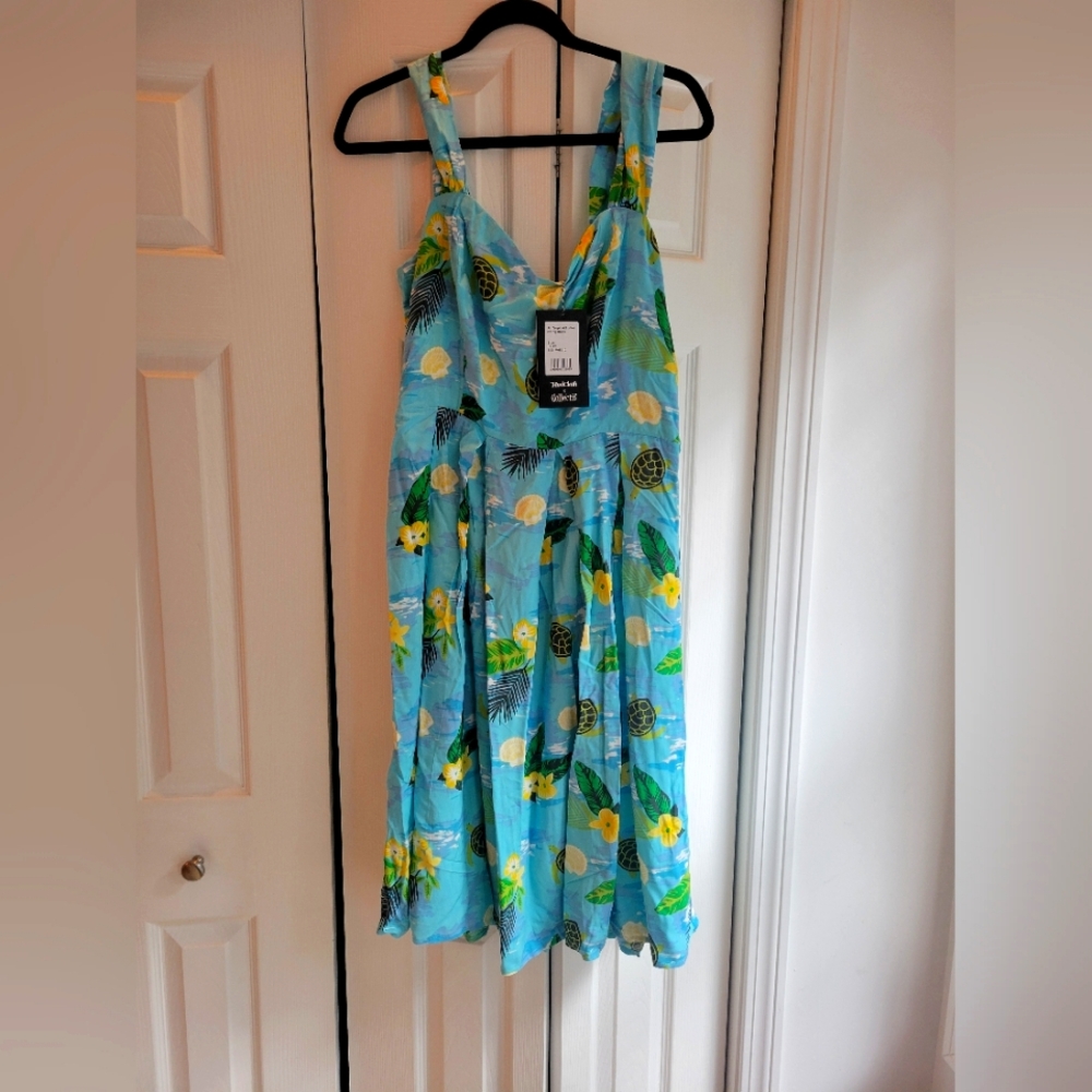 Modvloth Collectif Tropical Swing Dress